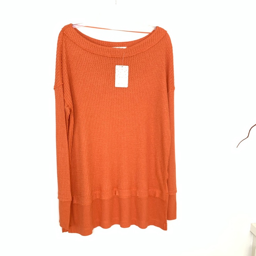 Free People North Shore Thermal Knit Tunic Top XS - Picture 6 of 10